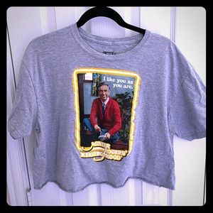 Crop T shirt Mr Rogers